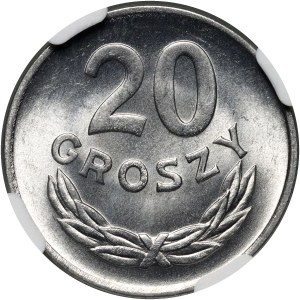 PRL, 20 groszy 1957, Warsaw, Narrow date