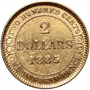 Canada, Newfoundland, Victoria, 2 Dollars 1885