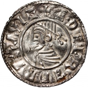 England, Aethelred II 978-1016, Penny, Lincoln, Small Cross, letter E