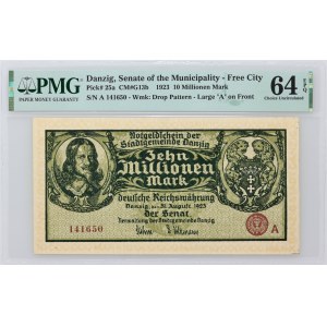 Free City of Gdansk, 10000000 marks 31.08.1923, series A