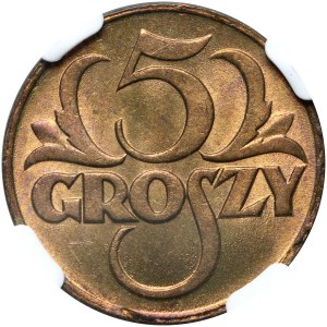 II RP, 5 groszy 1923, Warsaw