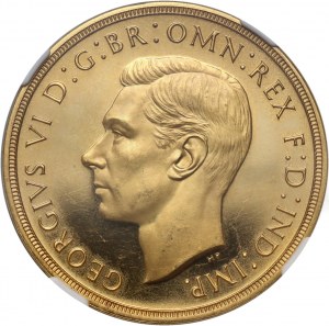 Great Britain, George VI, 5 Pounds 1937, Proof