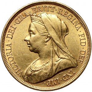 Great Britain, Victoria, 5 Pounds 1893, London