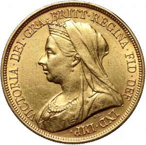 Great Britain, Victoria, 5 Pounds 1893, London