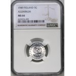 PRL, 5 pennies 1949, aluminum