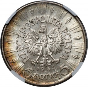 II RP, 5 Zloty 1935, Warschau, Józef Piłsudski