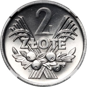 PRL, 2 złote 1974, Warszawa, Jagody