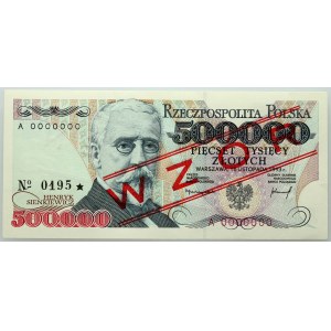 III RP, 500000 złotych 16.11.1993, WZÓR, No. 0195, seria A