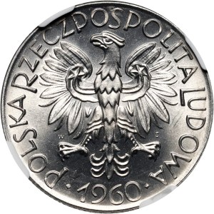 People's Republic of Poland, 5 gold 1960, Fisherman