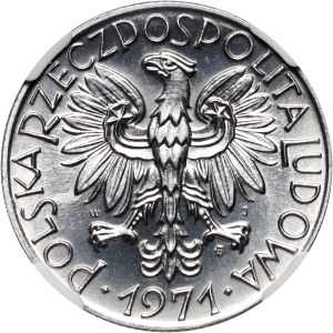 PRL, 5 złotych 1971, Rybak