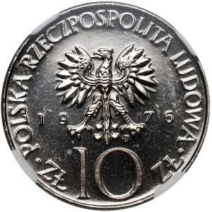 PRL, 10 złotych 1976, Adam Mickiewicz, Prooflike