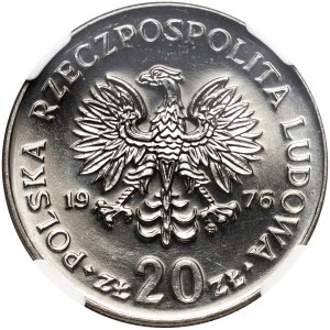People's Republic of Poland, 20 gold 1976, Marceli Nowotko, Prooflike