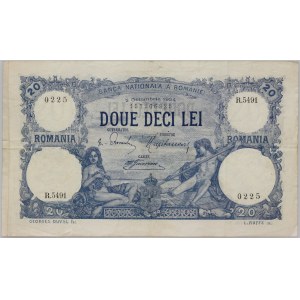 Romania, 20 Lei, 2.10.1924, series R