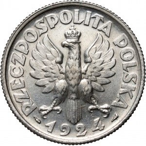 II RP, 2 gold 1924, Paris, Harvester