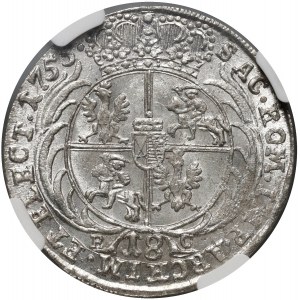 August III, ort 1755 EC, Leipzig