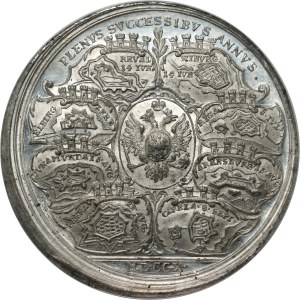 Russland, Peter I., Medaille von 1710, Militärische Erfolge