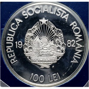 Romania, 100 Lei 1982, Franklin Mint, 2,050th Anniversary of First Independent State