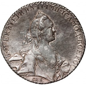 Russia, Catherine II, Rouble 1768 СПБ CA, St. Petersburg