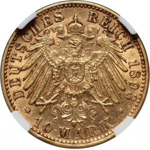 Germany, Bavaria, Otto, 10 Mark 1893 D, Munich