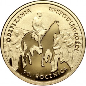 III RP, 50 złotych 2008, 90. Rocznica Odzyskania Niepodległości