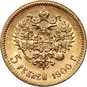 Russland, Nikolaus II., 5 Rubel 1900 (ФЗ), St. Petersburg