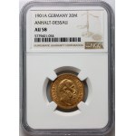 Germany, Anhalt, Friedrich I, 20 Mark 1901 A, Berlin