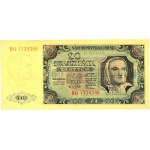 PRL, 20 złotych 1.07.1948, seria HG