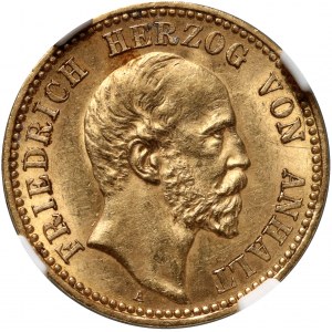 Germany, Anhalt, Friedrich, 10 Mark 1896 A, Berlin