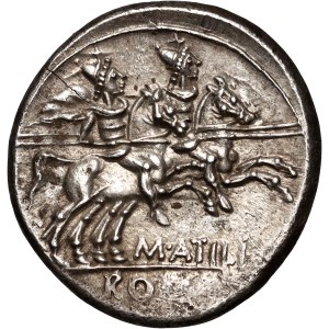 Roman Republic, M.Atilius Saranus 148 BC, Denar, Rome