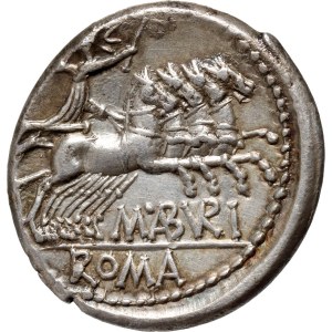 Roman Republic, M. Aburius Geminus 132 BC, Denar, Rome