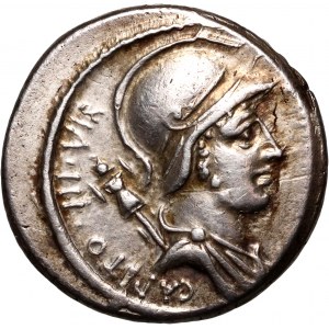 Roman Republic, P. Fonteius Capito 55 BC, Denar, Rome