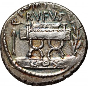 Roman Republic, Q. Pompeius Rufus 55 BC, Denar, Rome