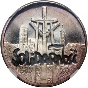 III RP, 100000 złotych 1990, Solidarność, Typ D