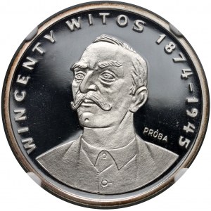 People's Republic of Poland, 1000 gold 1984, Wincenty Witos, PRÓBA, silver