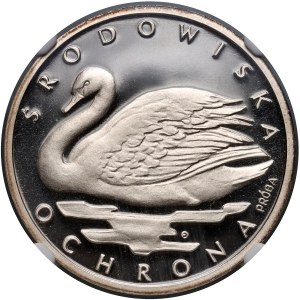 PRL, 1000 złotych 1984, Łabędź, PRÓBA, srebro