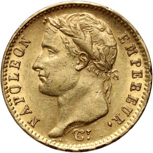 France, Napoleon I, 20 Francs 1809 A, Paris