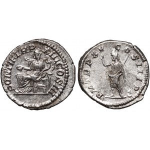 Roman Empire, Lot of 2 Denar, Caracalla 198-217, Rome