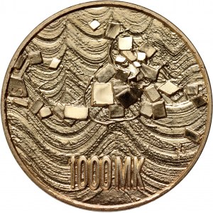 Finlandia, 1000 marek 1992 SM, Vantaa, 75. Rocznica odzyskania niepodległości