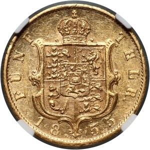 Germany, Hannover, George V, 5 Thaler 1855 B, Hannover