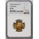 Germany, Hannover, George V, 5 Thaler 1855 B, Hannover