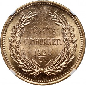 Turkey, İsmet İnönü, 500 Kurush 1923/20 (1943)
