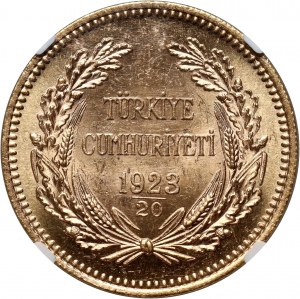 Turkey, İsmet İnönü, 500 Kurush 1923/20 (1943)