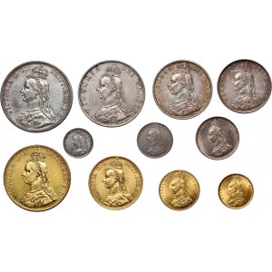 Great Britain, Victoria, Jubillee Coinage set, 1887