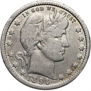 Stany Zjednoczone Ameryki, 25 centów 1896 S, San Francisco