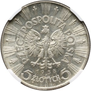 II RP, 5 złotych 1938, Warszawa, Józef Piłsudski