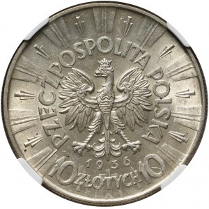 II RP, 10 złotych 1936, Warszawa, Józef Piłsudski