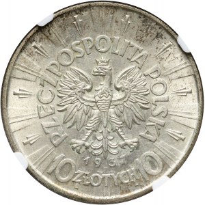 II RP, 10 złotych 1937, Warszawa, Józef Piłsudski