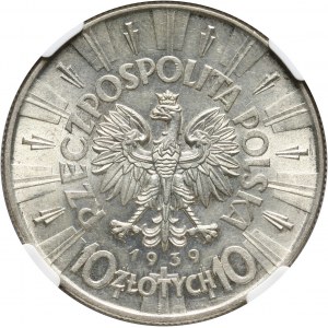 II RP, 10 złotych 1939, Warszawa, Józef Piłsudski