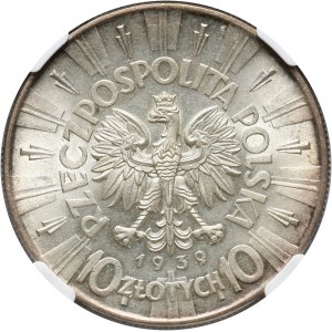 II RP, 10 złotych 1939, Warszawa, Józef Piłsudski