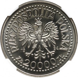 III RP, 20000 złotych 1994, Zygmunt I Stary, PRÓBA, nikiel